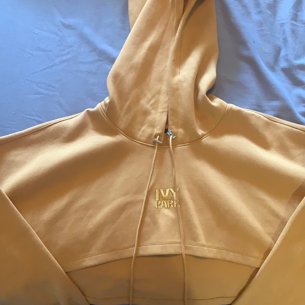 Ivy Park crop top long sleeve oversized hoodie.